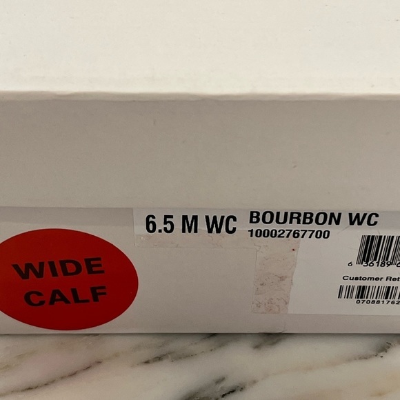 New! Style & Co Kindell Tall Riding Bourbon Brown Boots Size 6.5 - Picture 10 of 11